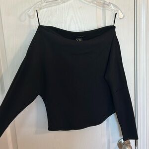 HOUSE OF HARLOW black off the shoulder sweater